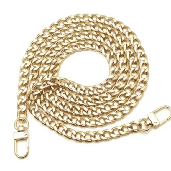 New ⛓️ Iron Flat Metal Purse Chain Shoulder/Crossbody Replacement Straps - Picture 2 of 8